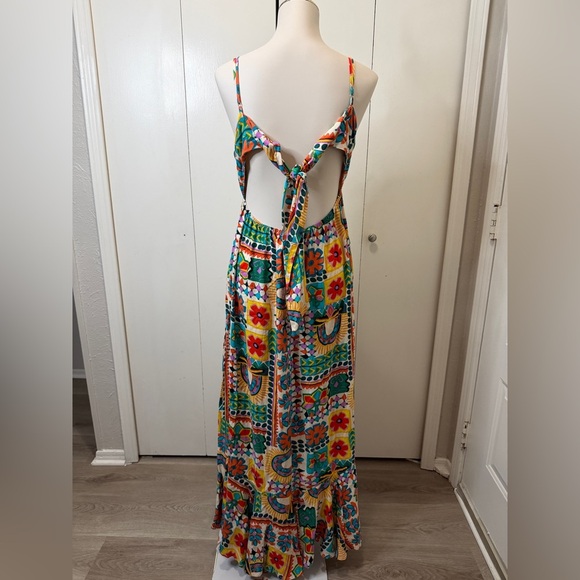 Multicolor Floral Patchwork Maxi Dress - Picture 2 of 6
